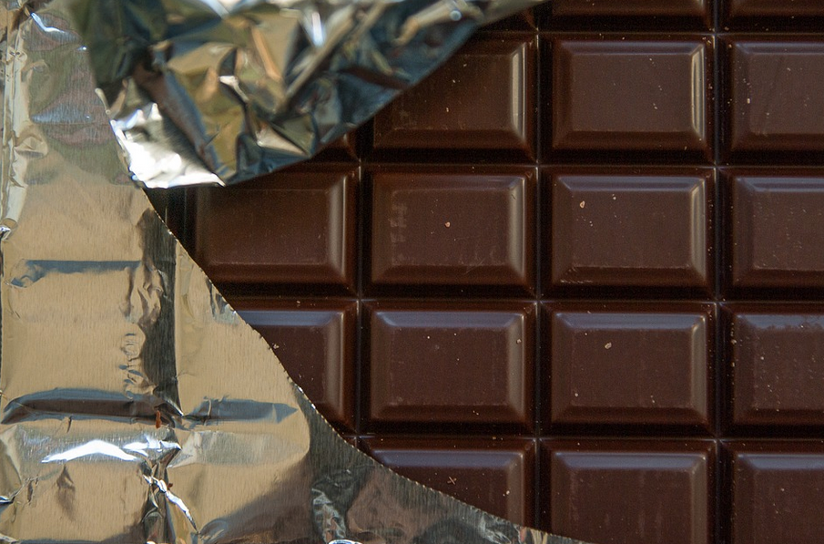 a block of chocolate